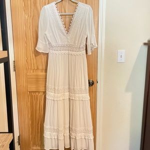 White Boho Dress